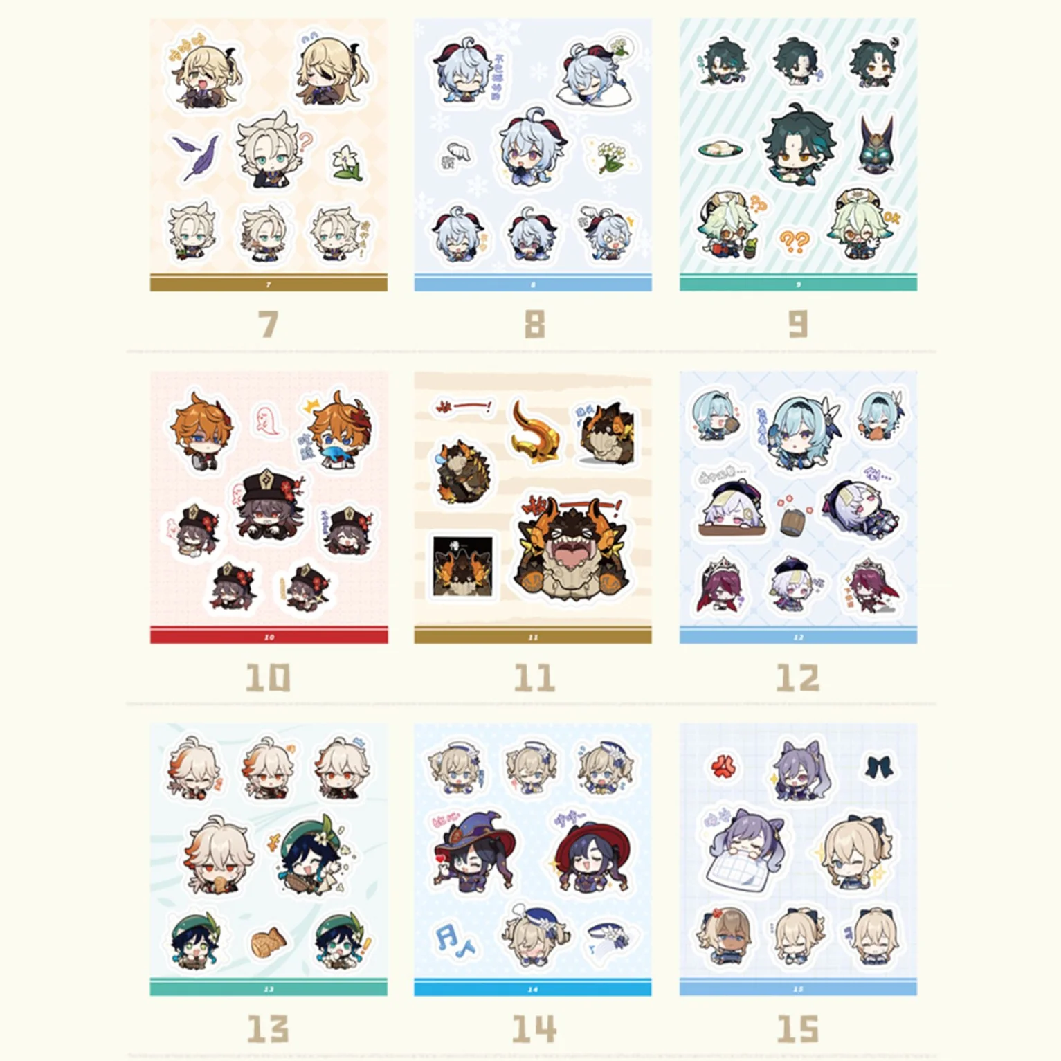 Genshin Impact Chibi Sticker Book - Paimon’s Paintings - Image 4