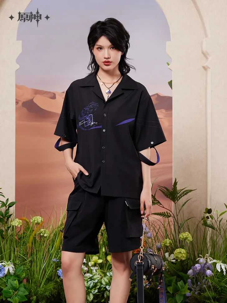 Genshin Impact - Forest and Flying Sands Series - Cyno Impression Short-Sleeve Shirt - Image 3