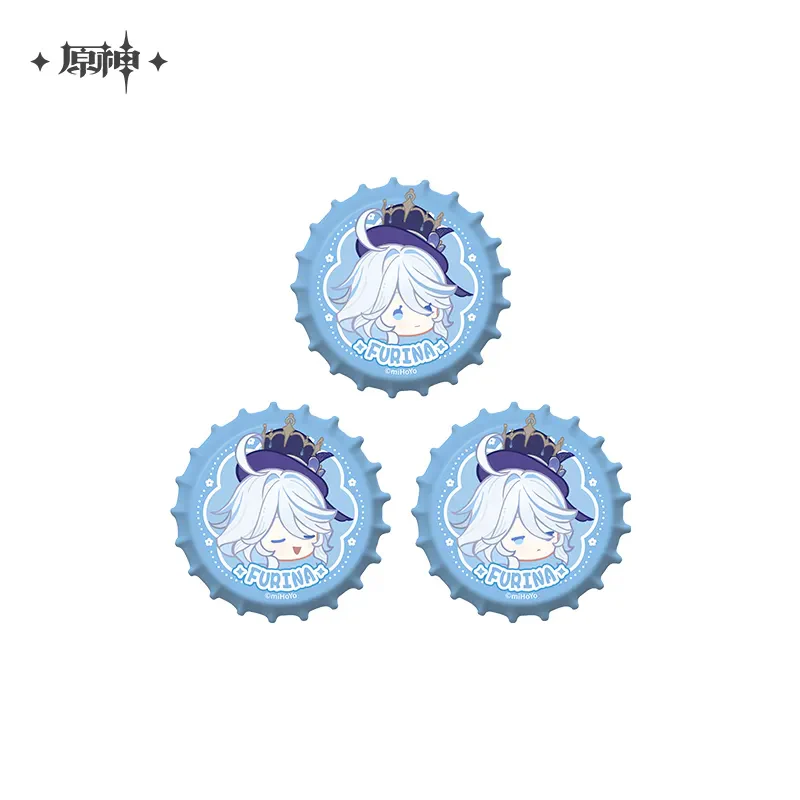 Genshin Impact - Fragrant Fantasy Series Chibi Bottle Cap Badge Set - Image 7