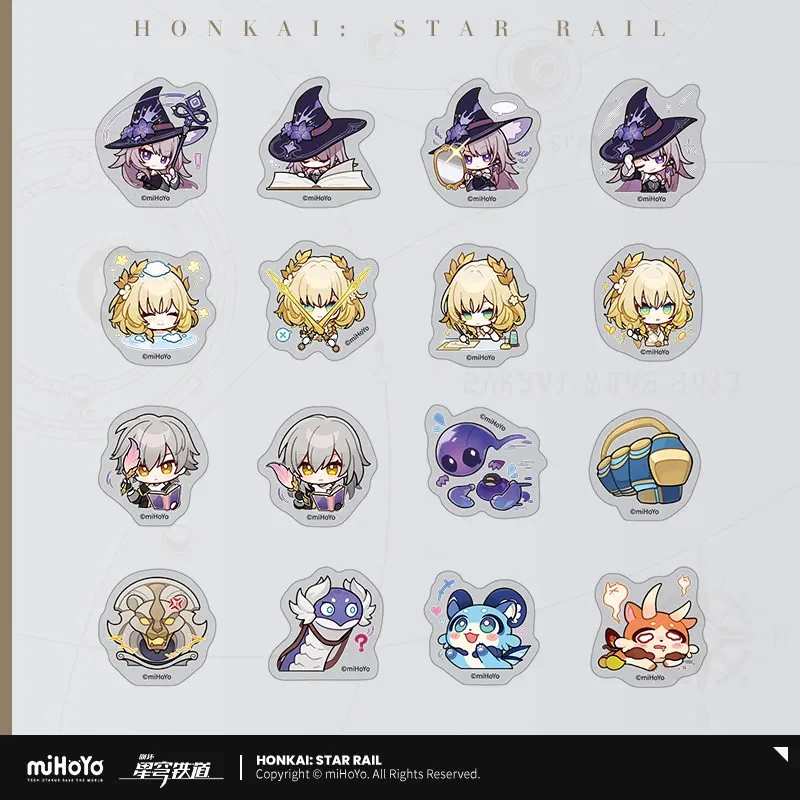 Honkai: Star Rail - Pom-Pom Gallery Chibi Sticker Pack - Image 26