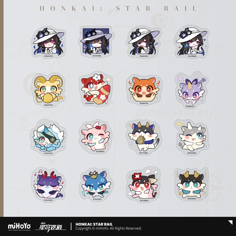 Honkai: Star Rail - Pom-Pom Gallery Chibi Sticker Pack - Image 27
