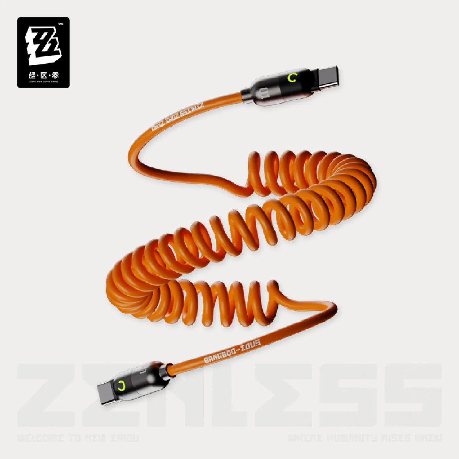 【Pre-Order】Zenless Zone Zero - Rapid Power Series: Coiled Fast Charging Data Cable - Image 5